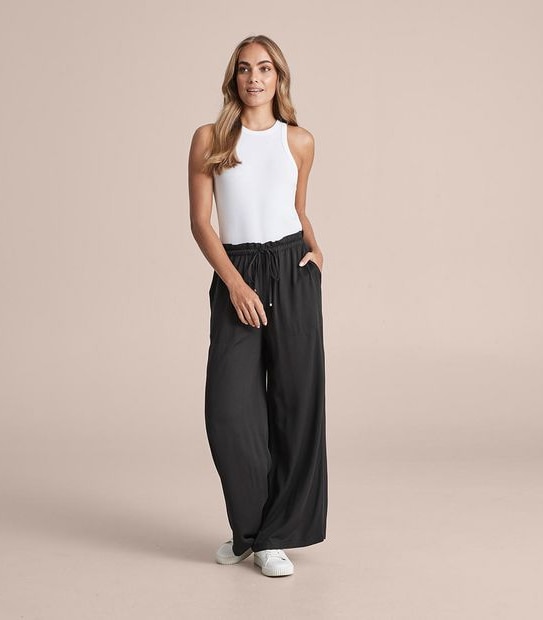 Wide Leg Woven Lounge Pants 2 of 6