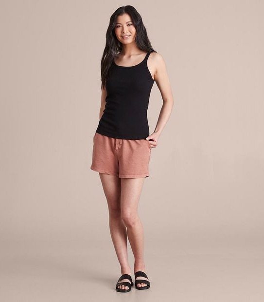 222339DD ORGANIC CE RIB CAMI BLACK