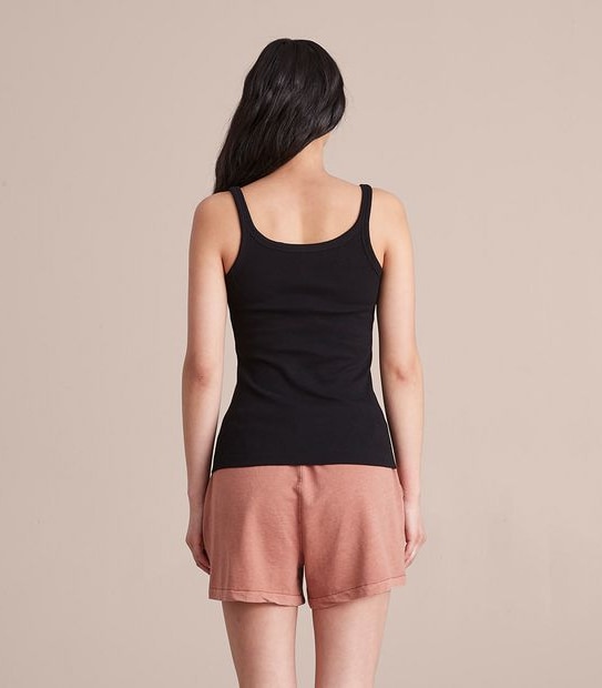 222339DD ORGANIC CE RIB CAMI BLACK