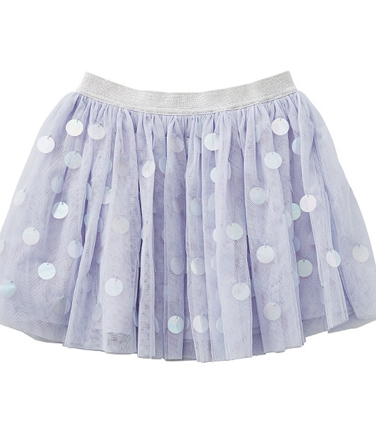 Girls' Tulle Sequin Skirt