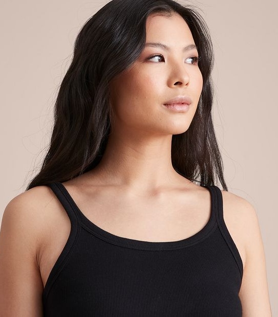 222339DD ORGANIC CE RIB CAMI BLACK