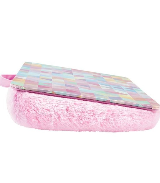 Triangle Faux Fur Lap Desk