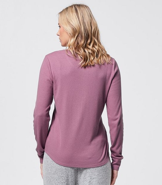 Henley Sleep T-Shirt - Pink