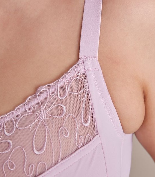 Fuller Figure Embroidered Balconette Bra; Style: TLFBB090