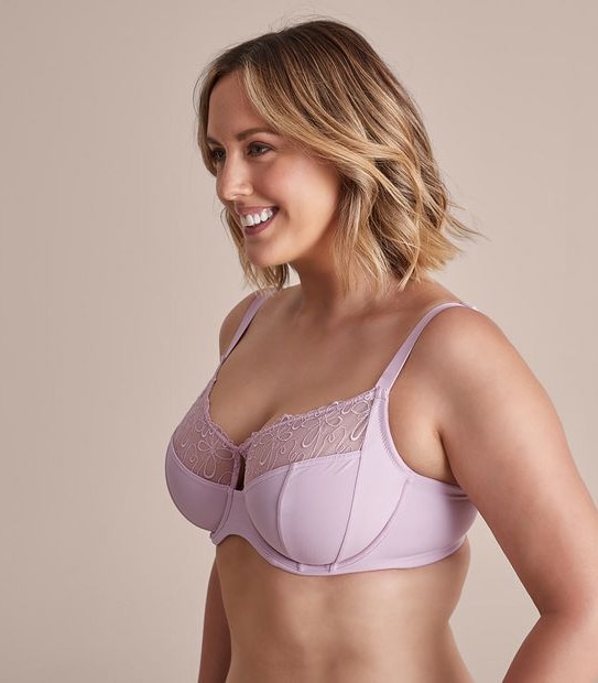 Fuller Figure Embroidered Balconette Bra; Style: TLFBB090
