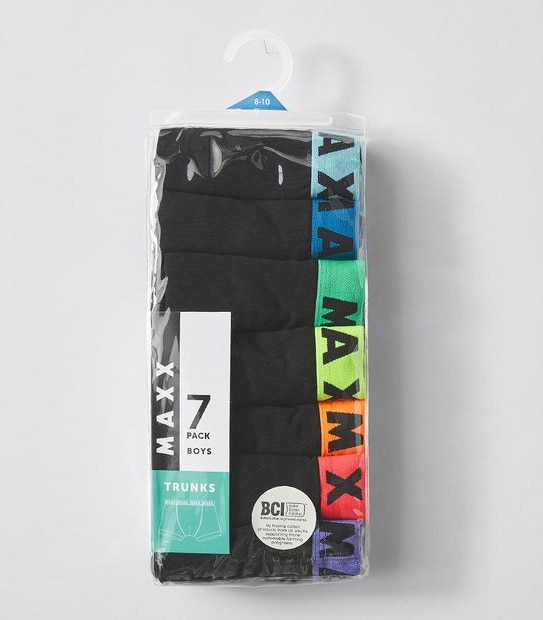 Maxx 7 Pack Boys Trunks