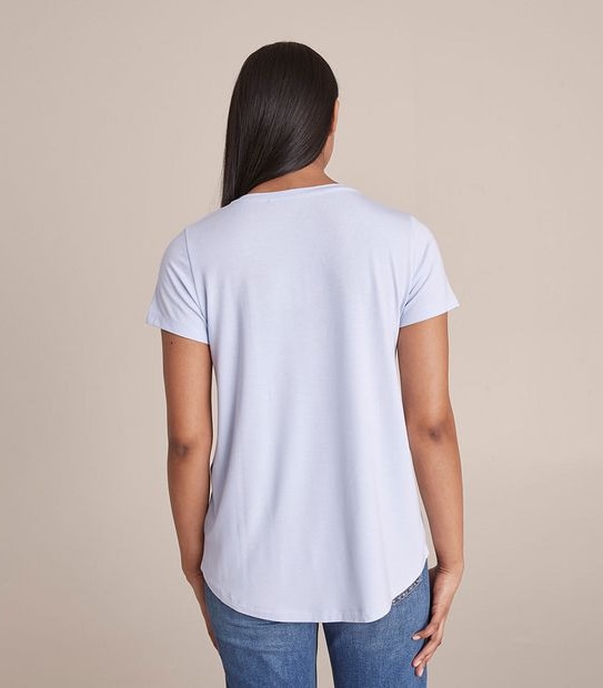 Modal/Elastane V-Neck T-Shirt | Target Australia