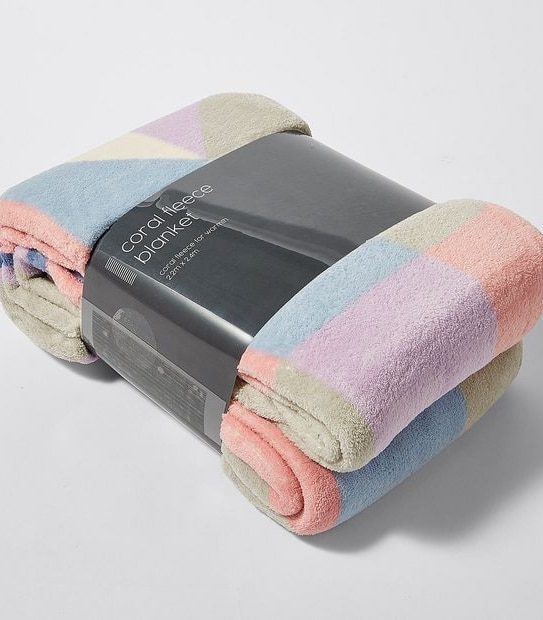 Printed Coral Fleece Blanket