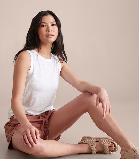 Linen Blend Tank Top