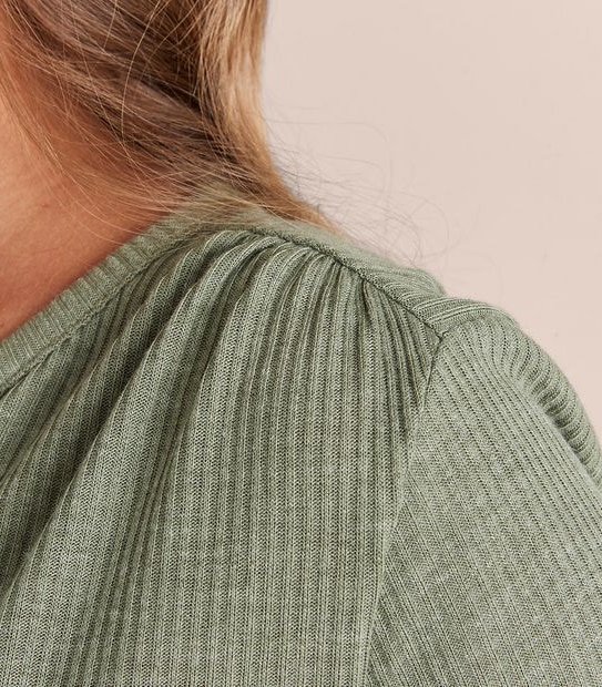 Relaxed Henley Long Sleeve T-Shirt