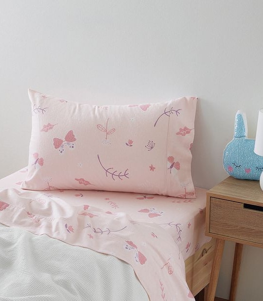 Betsy Backyard Flannelette Sheet Set