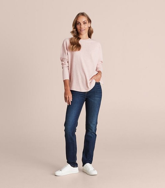 Long Sleeve Step Hem T-Shirt