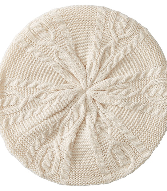 Cable Knit Beret