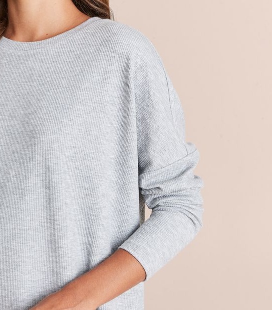Long Sleeve Step Hem T-Shirt