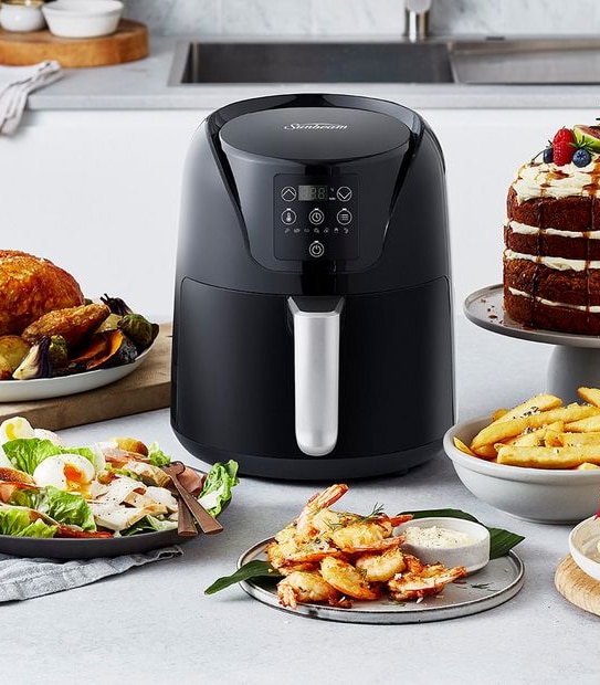 Sunbeam 4L Digital Copper Infused DuraCeramic Air Fryer AFP4100BK