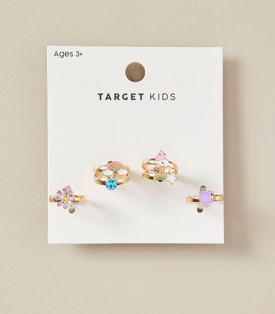 6 Pack Rainbow Rings