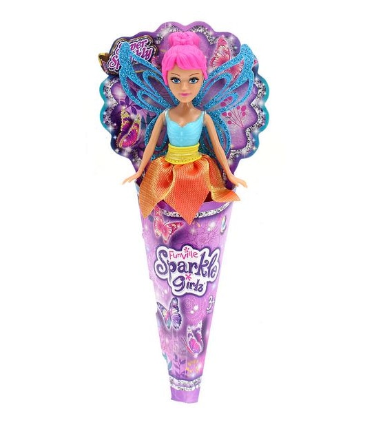 Sparkle Girlz Mini Doll In Cone Assorted