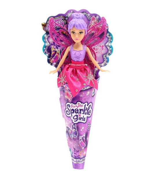 Sparkle Girlz Mini Doll In Cone Assorted
