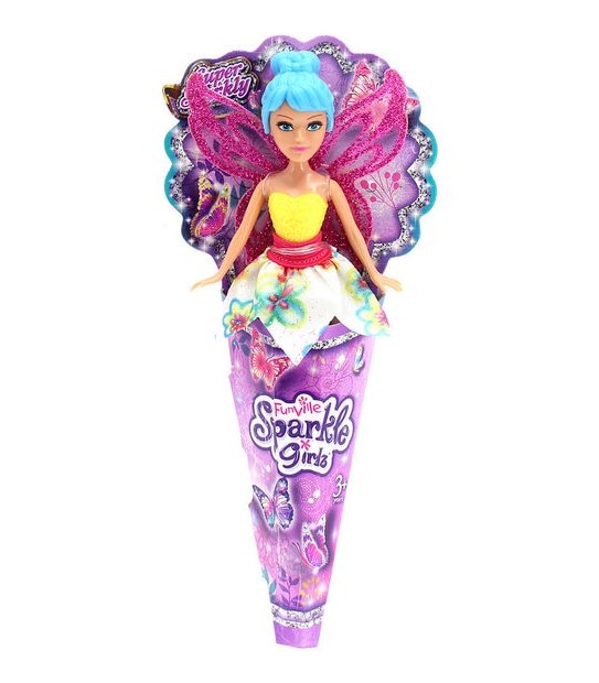 Sparkle Girlz Mini Doll In Cone Assorted