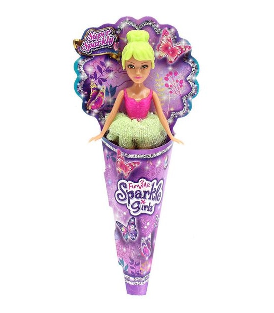 Sparkle Girlz Mini Doll In Cone Assorted