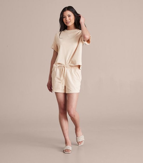 Garment Dyed Jersey Pull On Shorts