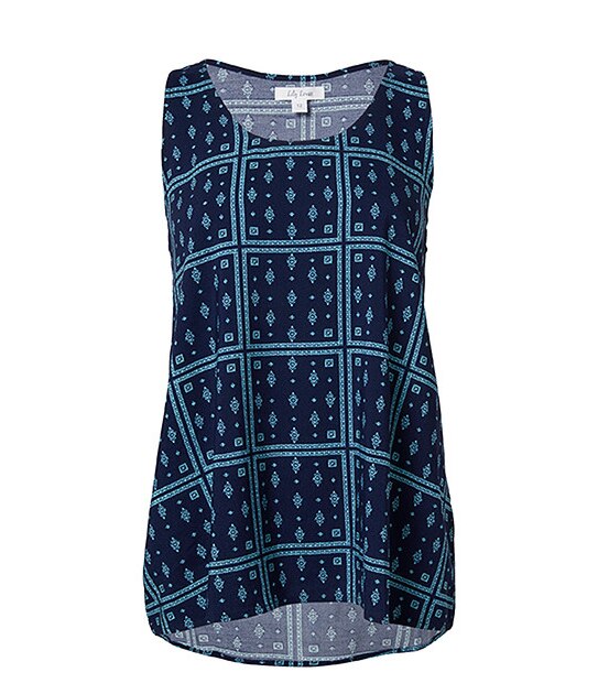 Lily Loves Swing Tank - Blue Print