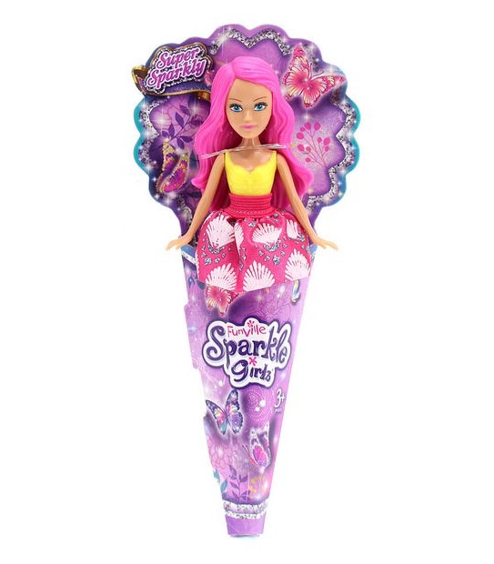 Sparkle Girlz Mini Doll In Cone Assorted