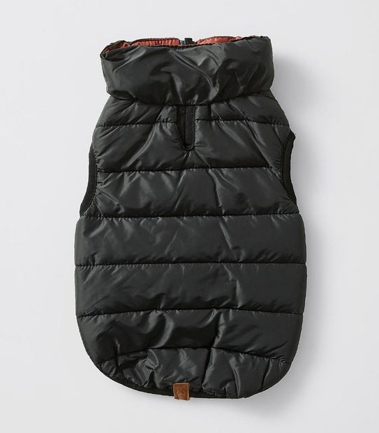 Patch & Socks Reversible Puffer Jacket - Rust