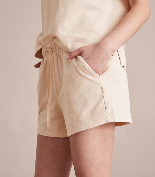 Garment Dyed Jersey Pull On Shorts