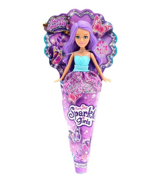Sparkle Girlz Mini Doll In Cone Assorted