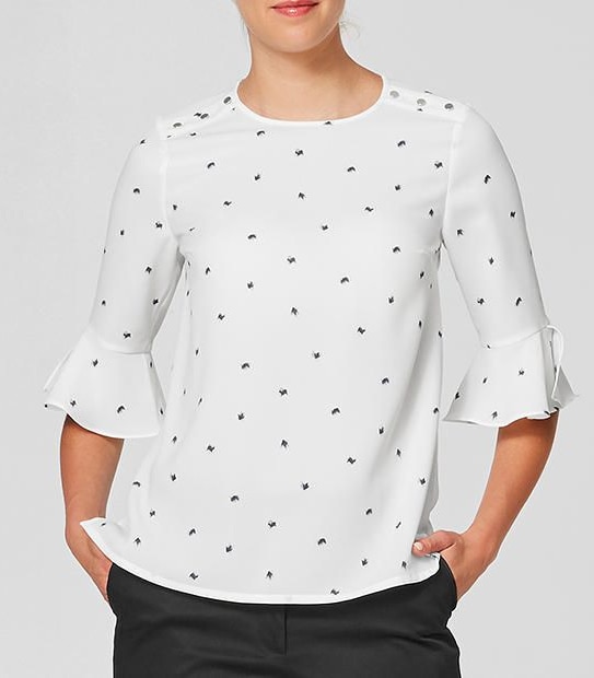 Flared Sleeve Top