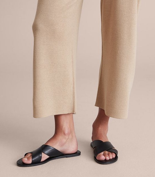 Linen Blend Lounge True Knit Crop Pants 6 of 6