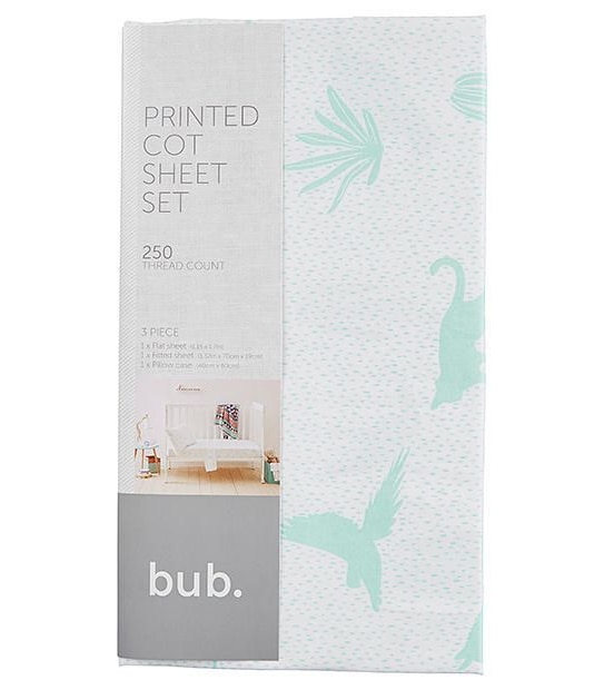 3 Piece Cot Sheet Set - Adventurer
