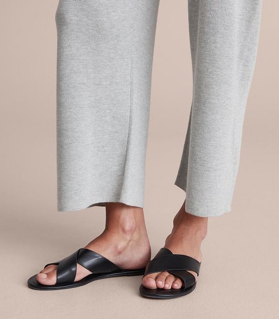 Linen Blend Lounge True Knit Crop Pants