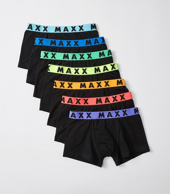 Maxx 7 Pack Boys Trunks