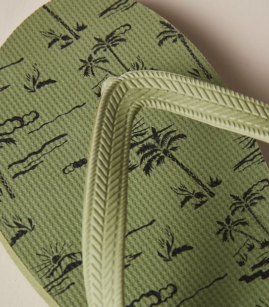 Mens Maui Printed Recycled Thongs