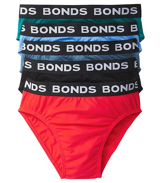 Bonds 5 Pack Hipster Brief