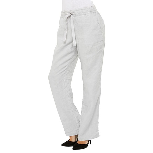 Wide Leg Linen Pants - Grey | Target 