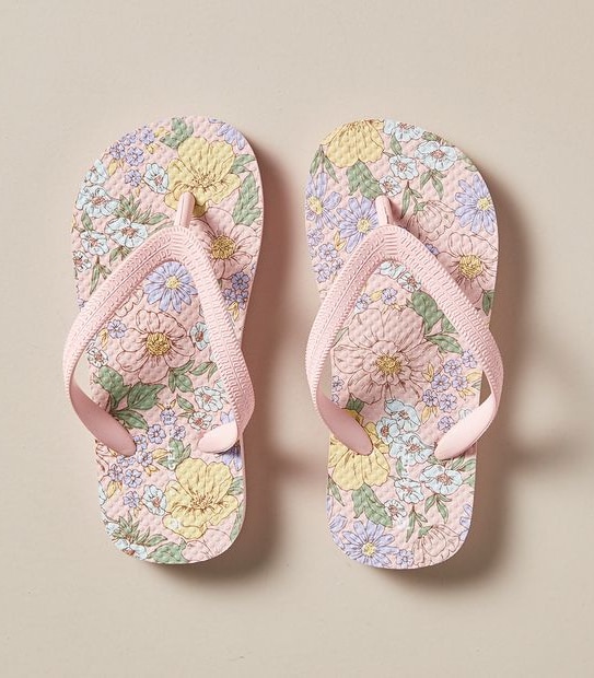Kids Printed Recycled Thongs