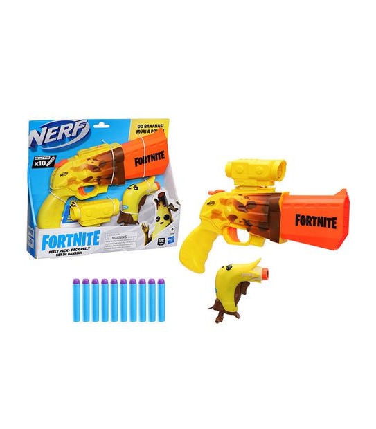 NERF Fortnite Peely Pack + Pack Peely Set De Bananin Blasters