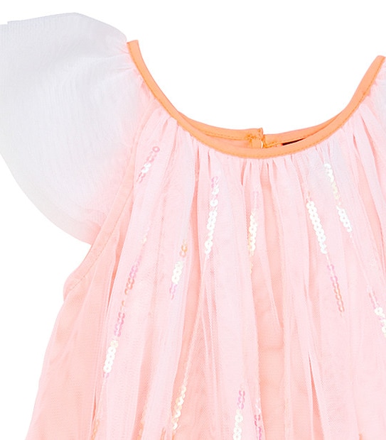 Girls' Sista Mesh Sequin Dress