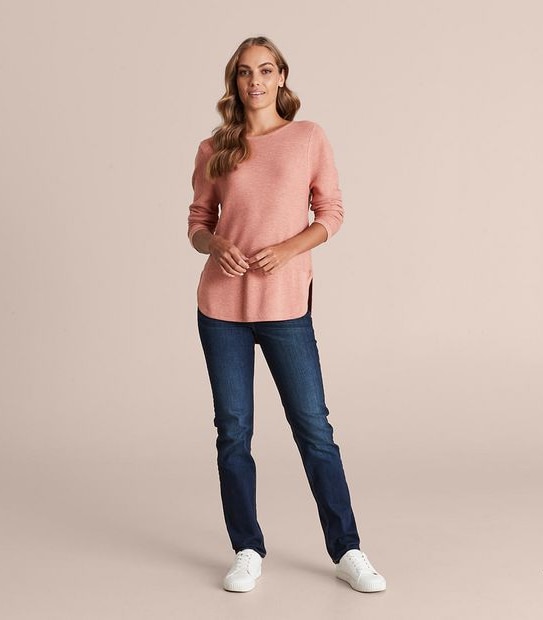 Stitch Curve Hem Jumper