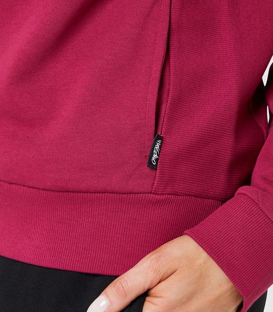 Mossimo Empire Fleece Crew Neck Jumper - Berry Red