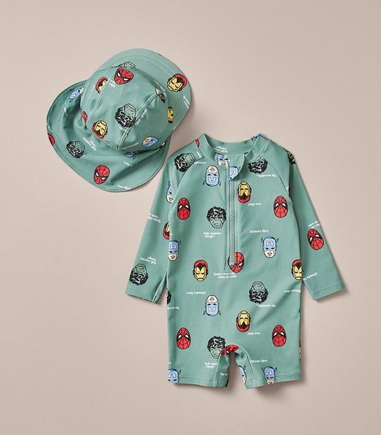 2 Piece Baby Marvel Swim Set