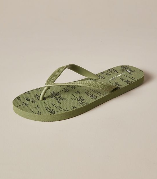 Mens Maui Printed Recycled Thongs