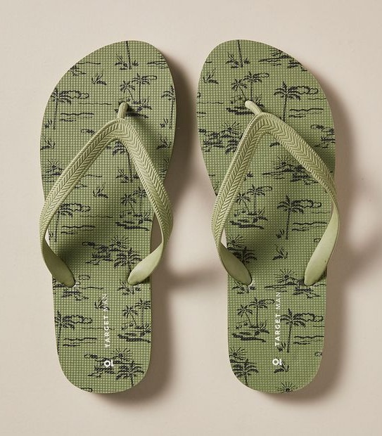 Mens Maui Printed Recycled Thongs