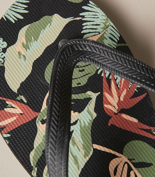 Mens Maui Printed Recycled Thongs