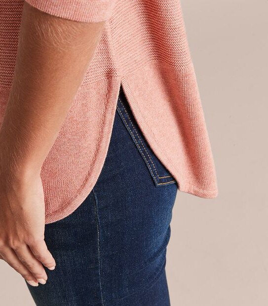 Stitch Curve Hem Jumper
