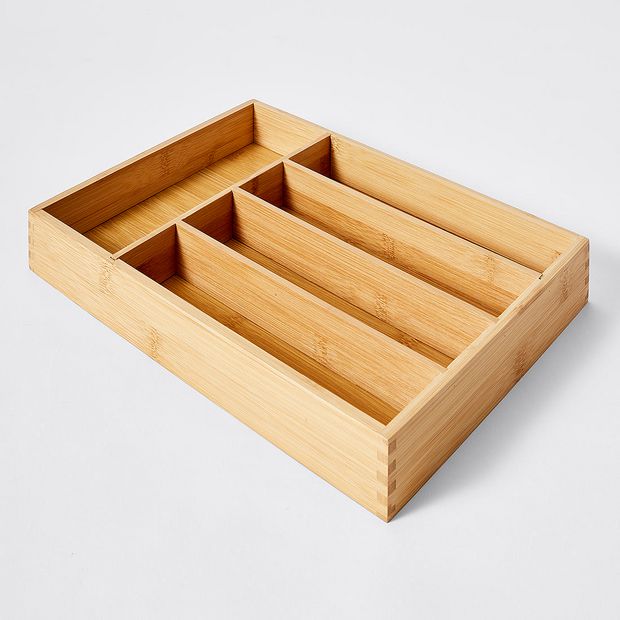 bamboo cutlery tray target