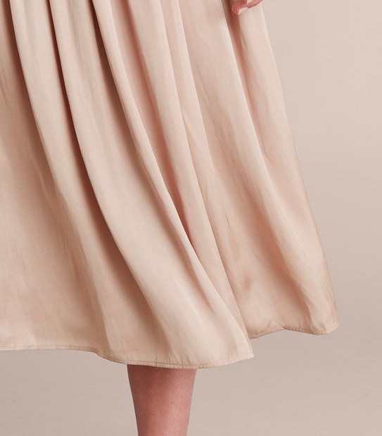 Preview Shirred Waist Midi Skirt